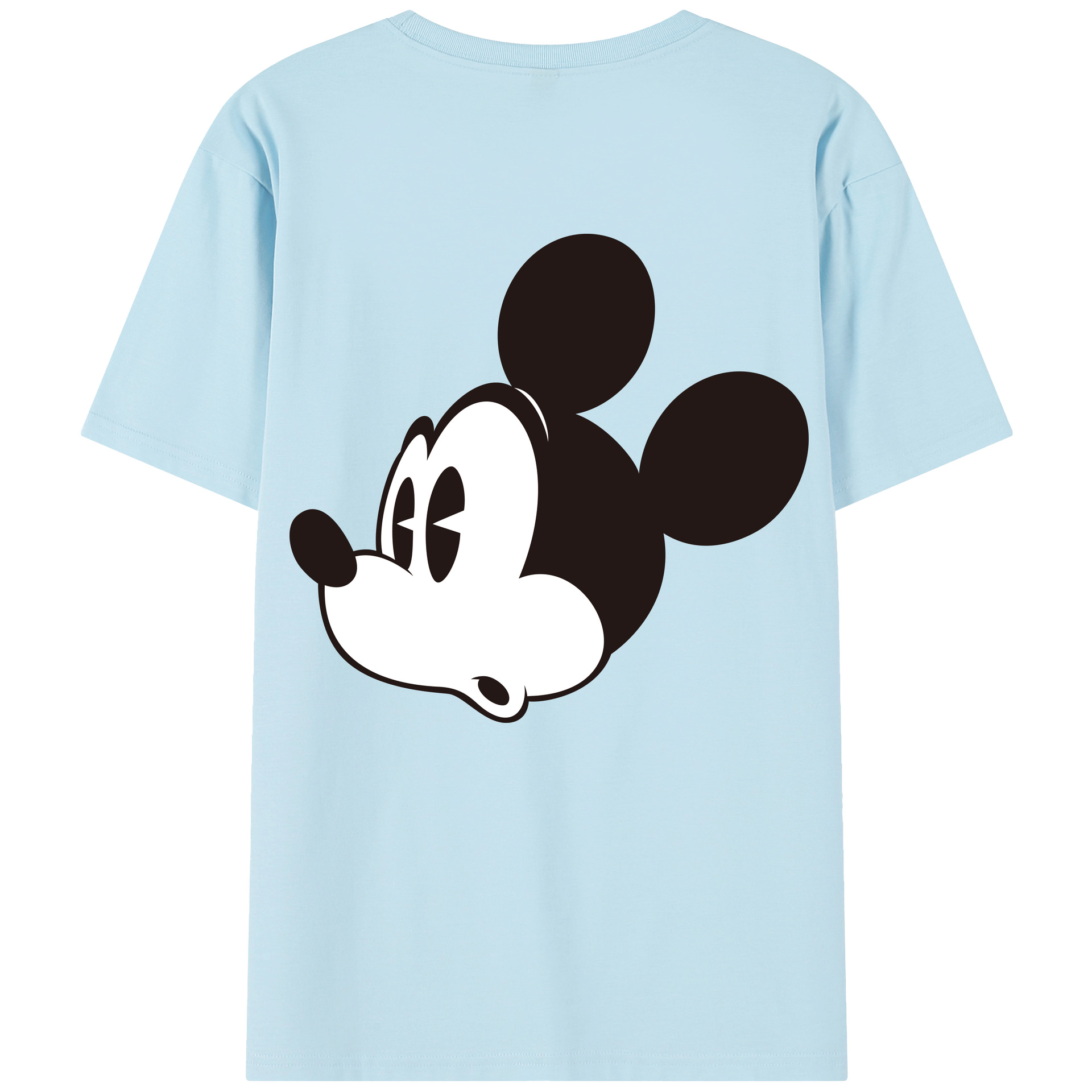 （画像用） ミッキーマウス Mickey Mouse 綿100％半袖Tシャツ（背面プリント）